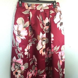 Floral floor length skirt